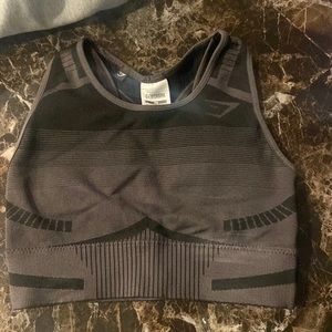 grey gymshark sports bra. xs never worn